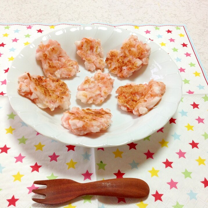 離乳食☆(完了期)はんぺんと桜エビのお焼